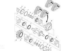 John Deere 9470RX - Oś RE566973 (Gąsienice i obciążniki)