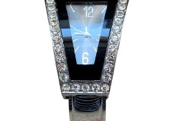 Damski zegarek na stalowej bransolecie z cyrkoniami