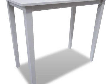 vidaXL Drewniany stolik barowy, biały 241701-1