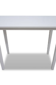 vidaXL Drewniany stolik barowy, biały 241701-2