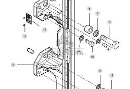 Valtra S274 S294 S324 S394 Fendt S927 S930 S933 S939 Szyna Przesuwna 835500060530