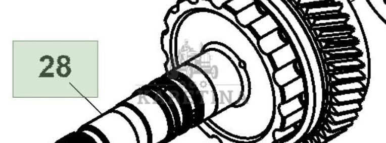 John Deere 8130 8230 8330 8430 8530 Wał Skrzyni Biegów IVT CZĘŚĆI RE225851-1