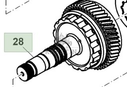 John Deere 8130 8230 8330 8430 8530 Wał Skrzyni Biegów IVT CZĘŚĆI RE225851