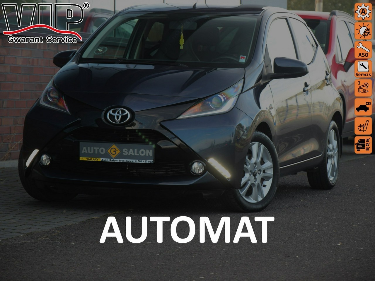 Toyota Aygo II Automat*Skóra*Klima*GrzFot*Kamera*Esp*Abs*Led*Alu*Komp*BT*Gwar VGS !