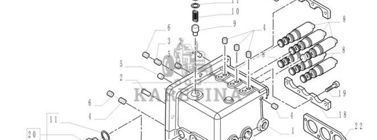 New Holland T6090 Korpus zaworu 87381541-1