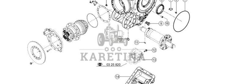 Claas Xerion 4000 - mechanizm róźnicowy dyferencjał - obudowa przekładni 0006279040-1