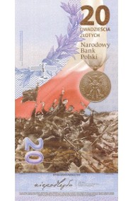 Banknot kolekcjonerski 20 złotych - Bitwa Warszawska. Stan UNC-2