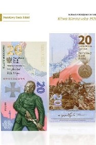Banknot kolekcjonerski 20 złotych - Bitwa Warszawska. Stan UNC-3