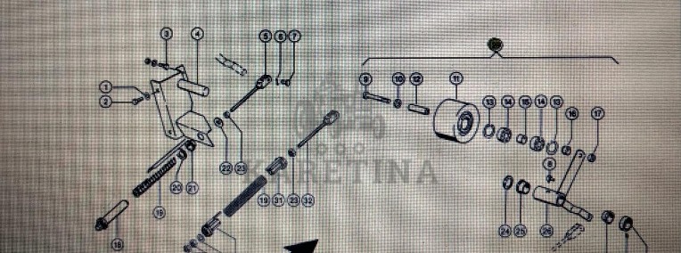 Rolka napinacza Claas 370-340 Nr kat. 000 644 467 0 Nr kat. 000 644 467 0-1