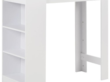 vidaXL Stolik barowy z półkami, biały, 110 x 50 x 103 cm 280216-1