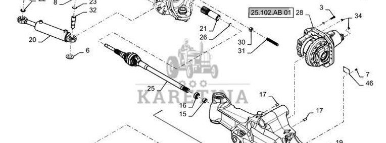 New Holland T6090 T6070 Belka 84297738-1