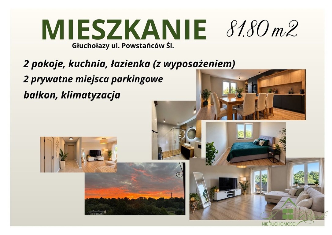 Mieszkanie na sprzedaż, 3 pokoje, 82 m², Głuchołazy
