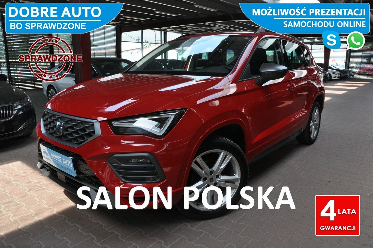 SEAT Ateca 1.5 150KM DSG, FR, Kamera, El. Klapa,El.Fotele, Navi, Asyt.Park, FV2