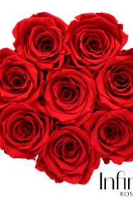 Czerwone wieczne róże czarny duży flower box Infinity Rose Dzień Matki-2