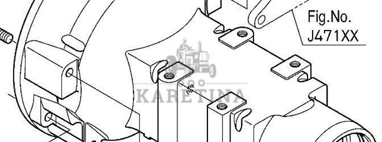 KUBOTA M9540 Obudowa Tylnej Osi Napędu Pochwa CZĘŚCI 3C081-48114-1