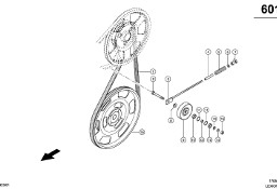 Claas Lexion 600 KOŁO PASOWE 0007564702 (Napęd skrzyni sitowej, 2. stopień)