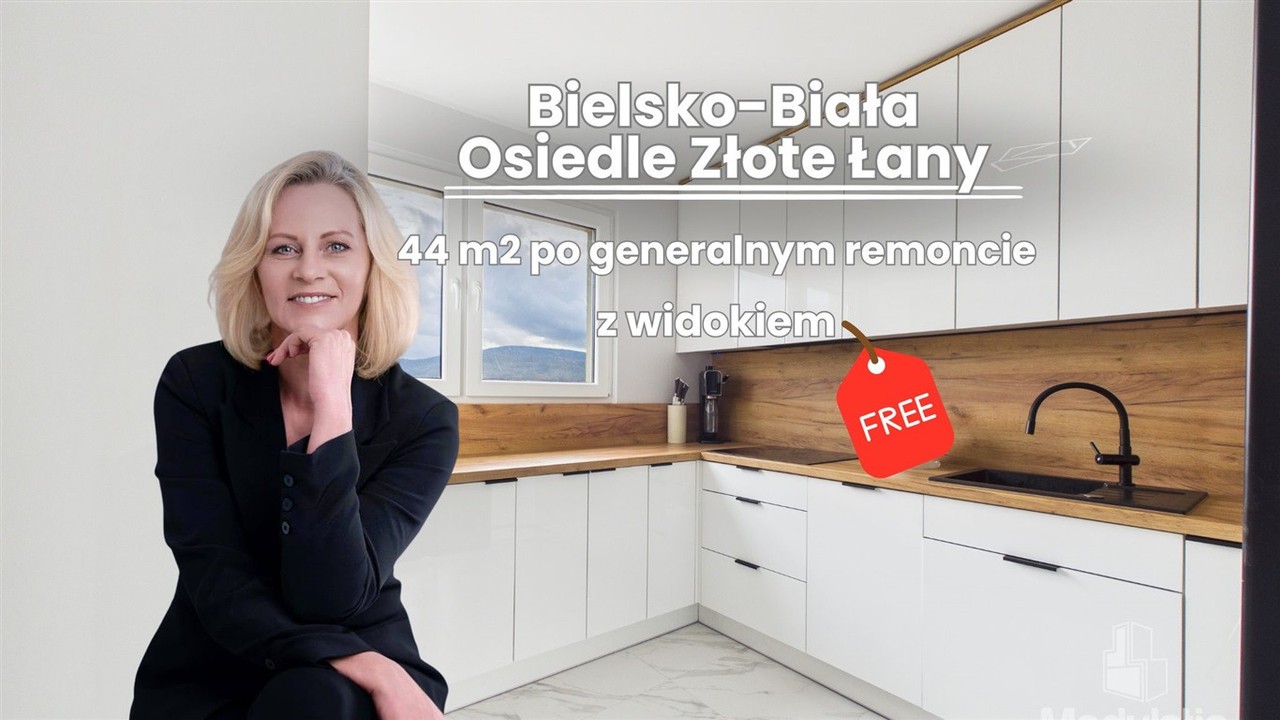 Bielsko-Biała, 2-pokojowe Mieszkanie z Widokiem na