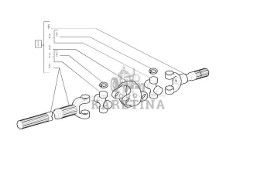 New Holland T6010 T6090 T6070 Półoś przegubowa 87361045