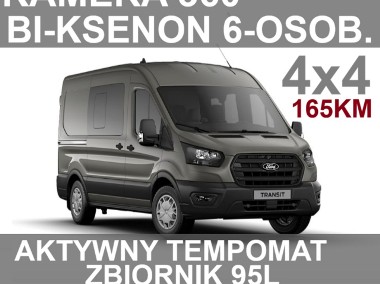 Ford Transit 6-os. 4x4 L3H2 Bi-Ksenon165KM Kamera 360 Drzwi Lewe 4X4-1