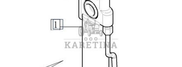 New Holland T7000 T7030 Siłownik Hydrauliczny Amortyzacji Przedniej Osi CZĘŚCI 87383950 90396432-1