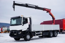 Renault C 380 / 6 X 4 / SKRZYNIOWY + HDS / PALFINGER PK 18002 / PILOT / ROTATOR