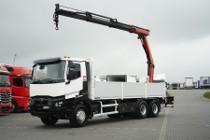 Renault C 380 / 6 X 4 / SKRZYNIOWY + HDS / PALFINGER PK 18002 / PILOT / ROTATOR