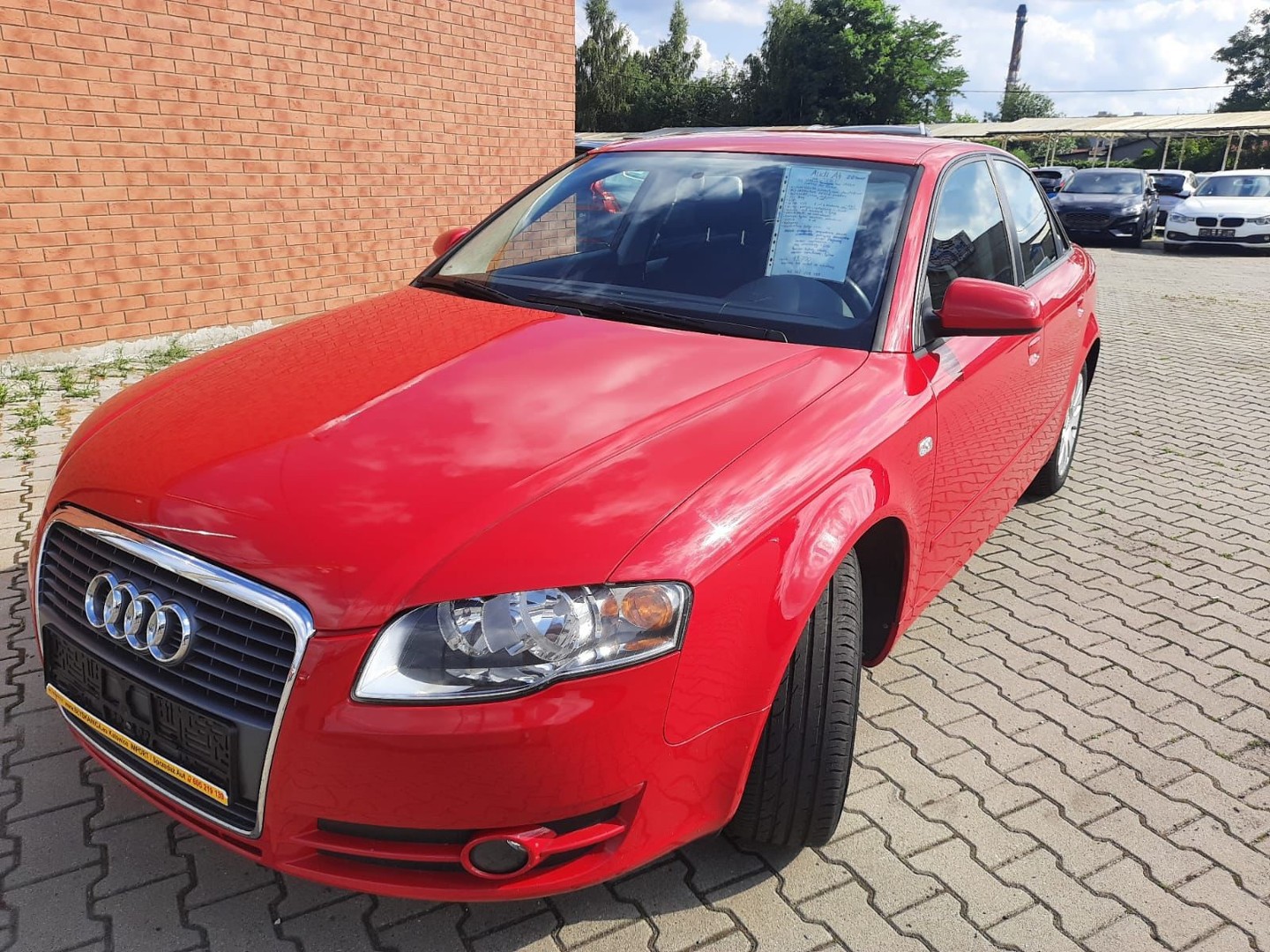 Audi A4 III (B7) Czyste zadbane wnętrze ,piękny czerwony kolor,AUTOMAT!