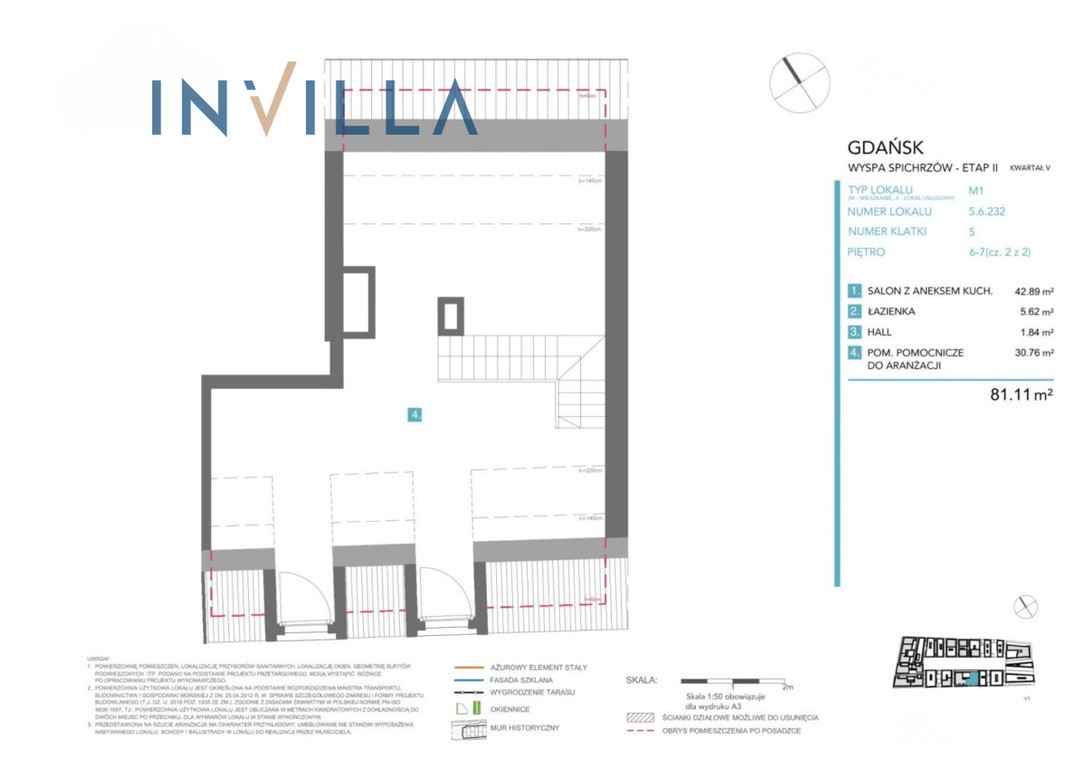 Apartament 81,11 m² | Granaria | Wyspa Spichrzów - Widok 4