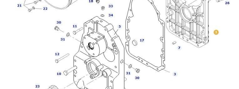 Fendt 414 Vario - przedni WOM - obudowa 716150200021-1