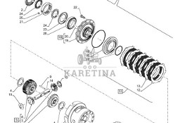 New Holland T6010 Zestaw kół zębatych 22t, 13t 47129159