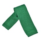 Zielony krawat z dzianiny knit