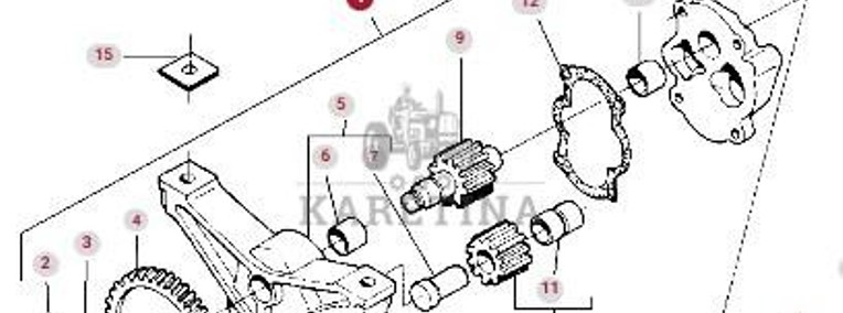 Massey Ferguson 3690 Pompa Olejowa CZĘŚCI 3637653M91-1