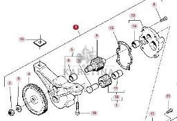 Massey Ferguson 3690 Pompa Olejowa CZĘŚCI 3637653M91