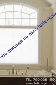 Folia na okno w łazience Warszawa- Folie matowe na okna łazienkowe-2