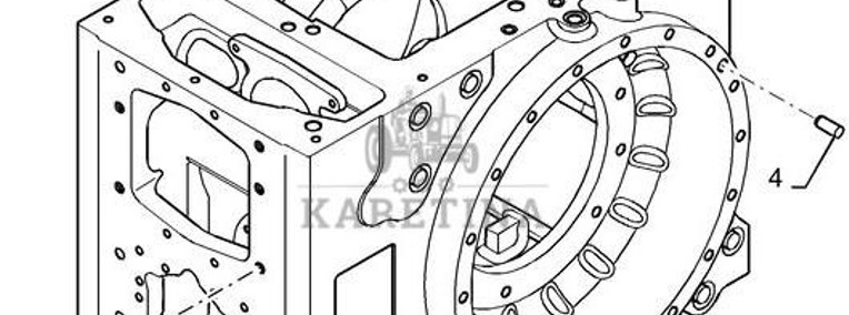 New Holland T8.390 Obudowa Tylnej Osi 87713053-1
