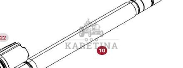 Fendt 930 933 936 939 942 Vario Gen 6 Wał Przedniego Napędu CZĘŚCI 530101320040-1