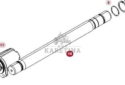 Fendt 930 933 936 939 942 Vario Gen 6 Wał Przedniego Napędu CZĘŚCI 530101320040