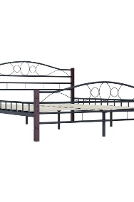 vidaXL Rama łóżka, czarna, metalowa, 140 x 200 cm285293-2