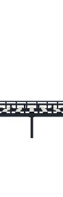 vidaXL Rama łóżka, czarna, metalowa, 140 x 200 cm285293-4