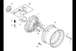 RE231018 John Deere 8345R - Felga