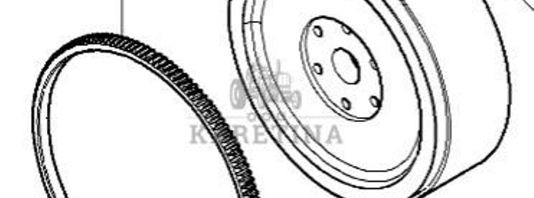 Massey Ferguson 5410 Koło Zamachowe Wieniec Koła Zamachowego 4293512M94 731008M1-1