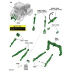 John Deere 7R 7R330 - wieszaki ramiona belki dolne TUZ