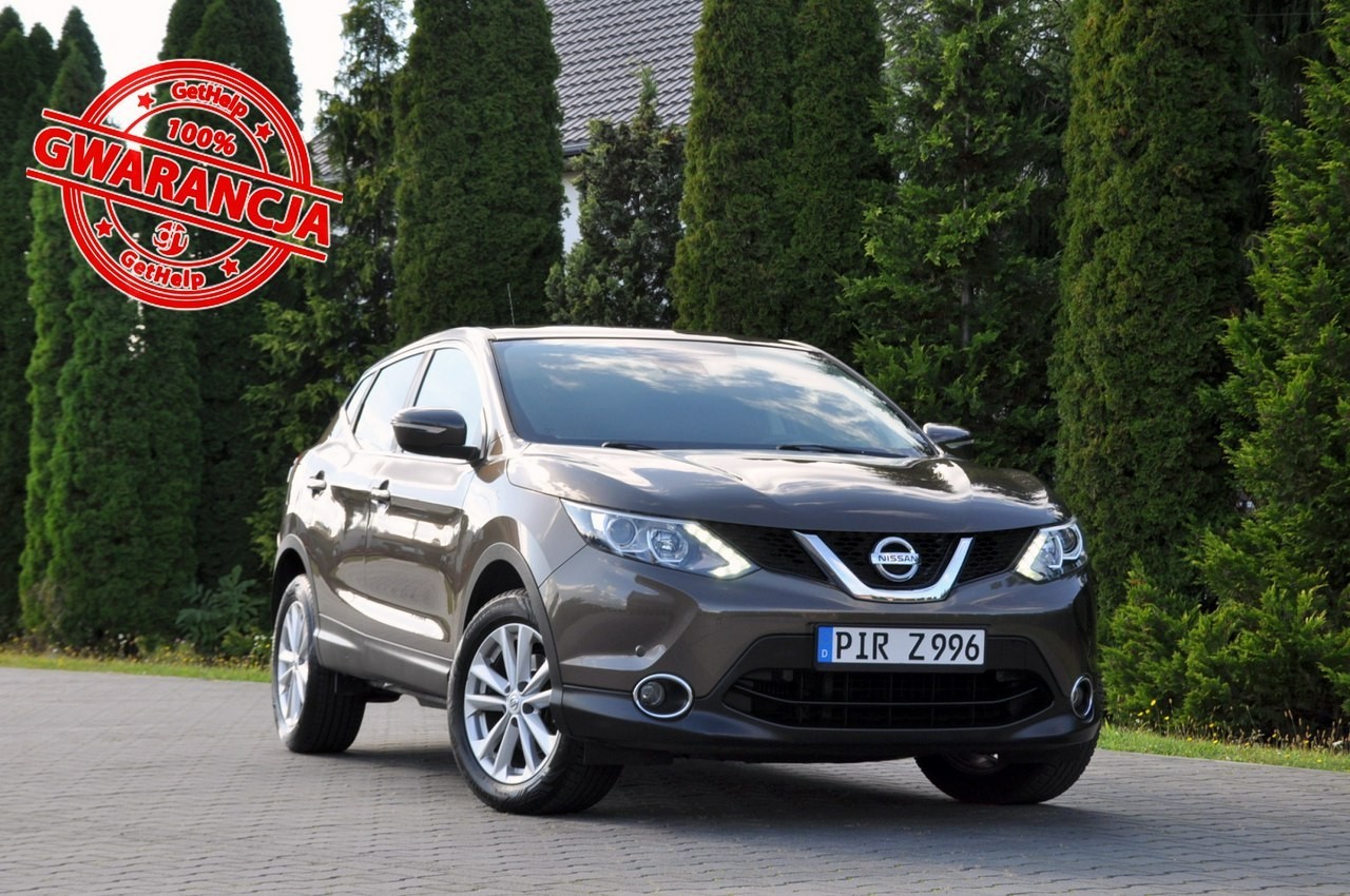 Nissan Qashqai II 1.5d(110KM)*Radar*Led*Duża Navi*Kamera*Welur*Grzane Fotele*Alu17"ASO