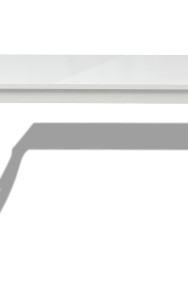 vidaXL Stół jadalniany, 116x66x76 cm, biały o wysokim połysku243383-2