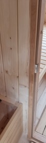 Sauna ogrodowa 330 z tarasem i przedsionkiem ze świerku skandynawskiego-4
