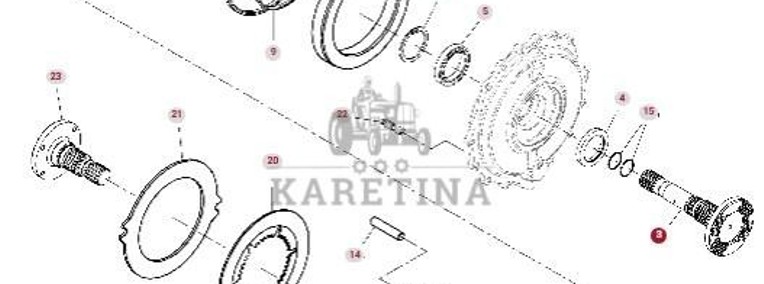 Fendt 930 933 936 939 942 GEN 7 Hamulec Wał Tłok Tarcz Hamulcowa Uchwyt CZĘŚCI-1