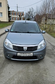 Dacia Sandero I Opłacona Zdrowa Zadbana Serwisowana z Klima 2 Kmp Kół 1 Wł-2