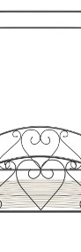 vidaXL Rama łóżka z baldachimem, szara, metalowa, 120 x 200 cm 284442-3
