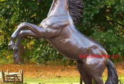 Imponujący Mega Koń- Rumak z brązu naturalnej wielkości 230cm