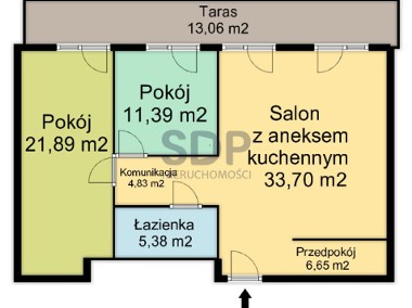 3 pokojowe mieszkanie z duzym tarasem-1